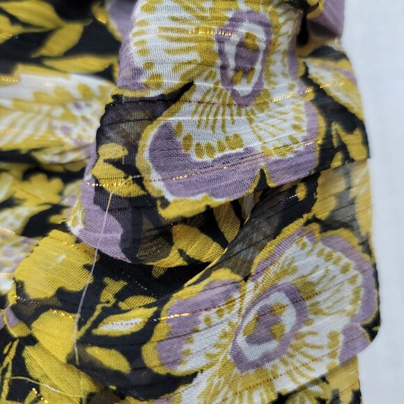 Zara One Shoulder Floral Ruched Mini Dress NWOT - Picture 11 of 11